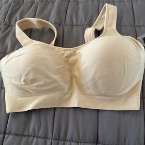 Elegant Cream Wireless Bra